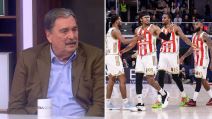 Vlade Đurović i košarkaši Crvene zvezde