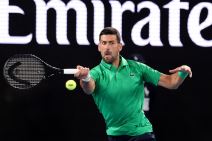 Novak Đoković na meču protiv Martineza na Australijan openu