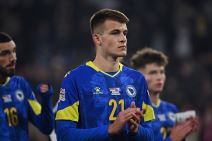 Samed Baždar u dresu BiH.