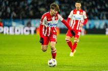 Vasilije Kostov u dresu Crvene zvezde.