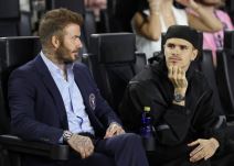 Dejvid i Romeo Bekam na utakmici Inter Majamija