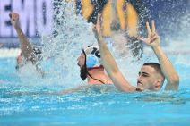 Slavlje vaterpolista Srbije u Beogradskoj areni