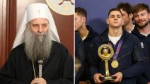 Patrijarh Porfirije primio vaterpoliste Srbije