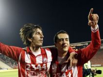 Nekadašnji napadači Crvene zvezde Dejan Lekić i Miloš Trifunović.