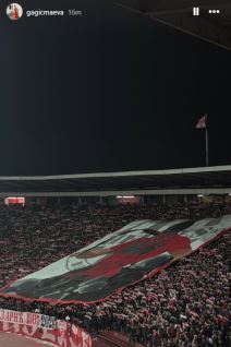 Gagić Marina bivša Darko Lazić Crvena zvezda utakmica.jpg