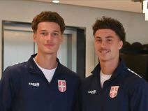 Srpski fudbaleri Stefan i Viktor Džodić