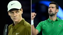 Janik Siner i Novak Đoković na Australijan openu