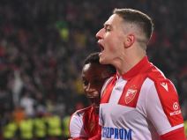 Napadač Crvene zvezde Bruno Duarte.