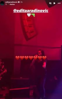 Edita Aradinović trudna nastup1.jpg