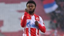 Daglas Ovusu slavi prvi gol za Zvezdu