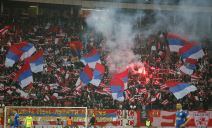 Delije na utakmici Zvezda Novi Pazar