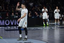 Aleksa Avramović na meču Partizana i Dubaija u Areni