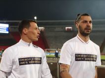 Bivši fudbaleri Crvene zvezde Slavoljub Srnić i Aleksandar Dragović.