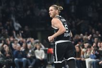 Dilan Osetkovski košarkaš Partizana na meču sa Panatinaikosom