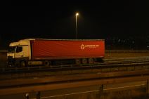 Šleper na mestu saobraćajne nesreće u kojoj je poginula Tatjana Ječmenica