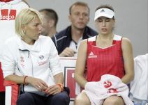 Tatjana Ječmenica i Ivana Jorović na meču FED kup reprezentacije Srbije