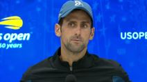 Novak Đoković na konferenciji za medije posle US Opena 2018. godine.
