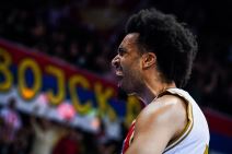 Džordan Nvora na meču Crvene zvezde i Spartaka u Nišu