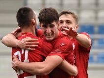 Reprezentativac Severne Makedonije Luka Stankovski u dresu Radničkog iz Kragujevca.