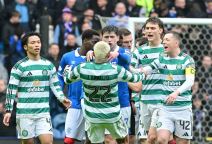 Detalj sa meča Rendžersa i Seltika.