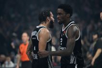 Dvejn Vašington i Šejk Milton na utakmici Partizana