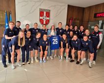 Fudbalerke Srbije sa Marijom Vuković.