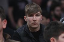 Vasilije Kostov na meču KK Crvena zvezda.