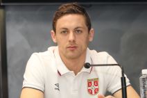 Nemanja Matić na konferenciji reprezentacije Srbije