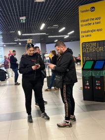 Bivša snaja Zorice Brunclik Vanja Tutić sa novim mužem na aerodromu