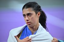 Ogla Danilović sa peškirom oko vrata.