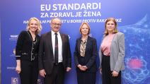 Irena Petrović, direktorka WMG fondacije, prof. dr Ferenc Vicko, državni sekretar Ministarstva zdravlja Republike Srbije; nj.e. Šarlota Samelin, ambasadorka Švedske u Republici Srbiji i Republici C.jpg