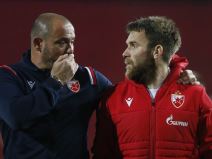Trener Crvene zvezde Dejan Stanković i fudbaler Aleksandar Katai.