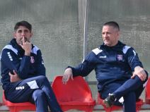 Veljko Paunović i Zoran Mirković, selektori seniorske i mlade reprezentacije Srbije.