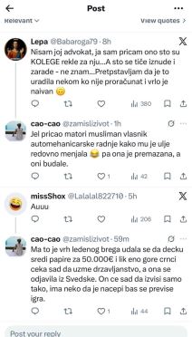 Tea Bilanović optužbe