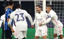 Eden Azar slavi gol za Real Madrid protiv Intera