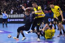 Detalj finala Kupa Srbije u rukometu Partizan Dinamo Pančevo