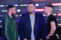 Miloš Janičić i Marko Bojković na predstavljanju boraca u Beogradskoj areni