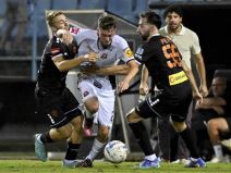 Fudbaleri Šibenika na utakmici HNL.