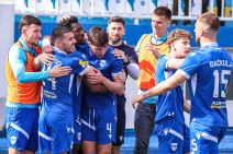 FK Novi Pazar slavi gol.