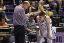 Duško Vujošević i Vanja Marinković na utakmici Partizana