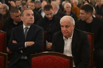 Željko Obradović na komemoraciji Duška Vujoševića