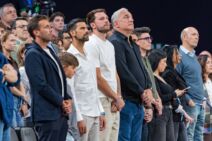 Novak Đoković i Luka Dončić na meču Crvene zvezde