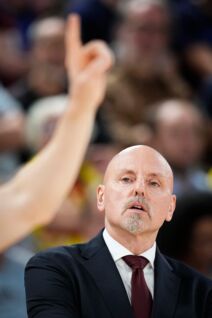 Saša Obradović na utakmici Barselona Zvezda