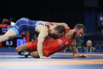 Reprezentativac Srbije u rvanju Georgij Tibilov u borbi