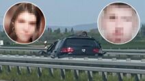 Automobil u kom su nastradali Vuk Dejan i Lenka