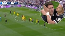 Gol Dušana Vlahovića iz slobodnog udarca protiv Verone