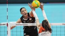 Tijana Bošković smečuje u finalu Lige šampiona