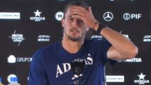 Saša Zverev na konferenciji za medije.
