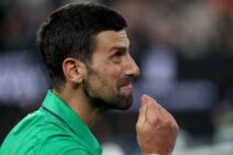 Novak Đoković na meču protiv Karlosa Alkaraza