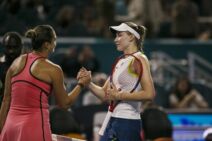 Arina Sabalenka i Jelena Ribakina na turniru u Majamiju